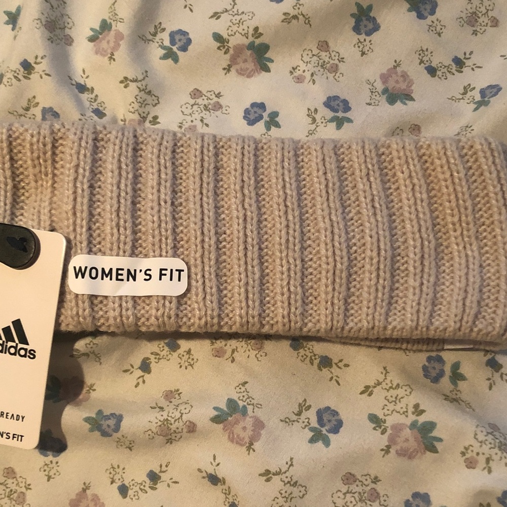 Adidas Women's Cream Knit Headband - Picture 2 of 3